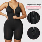 Shapenix Tummy Control Zip Sculpt Bodysuit