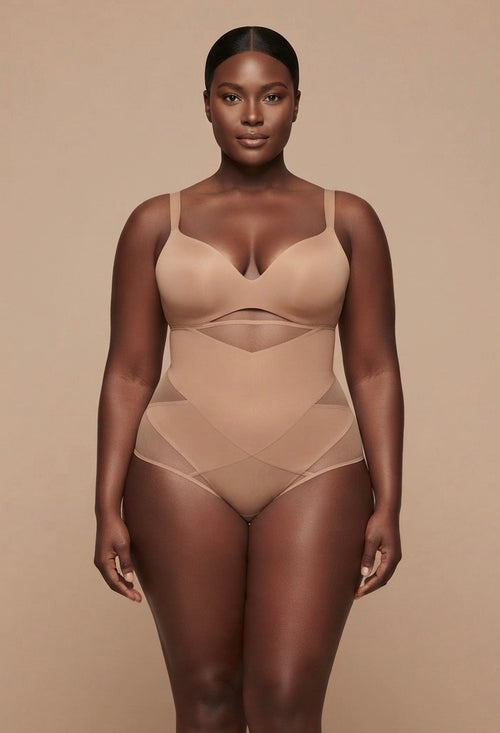 Shapenix high waist mesh  tummy Tucker shapewear  thong