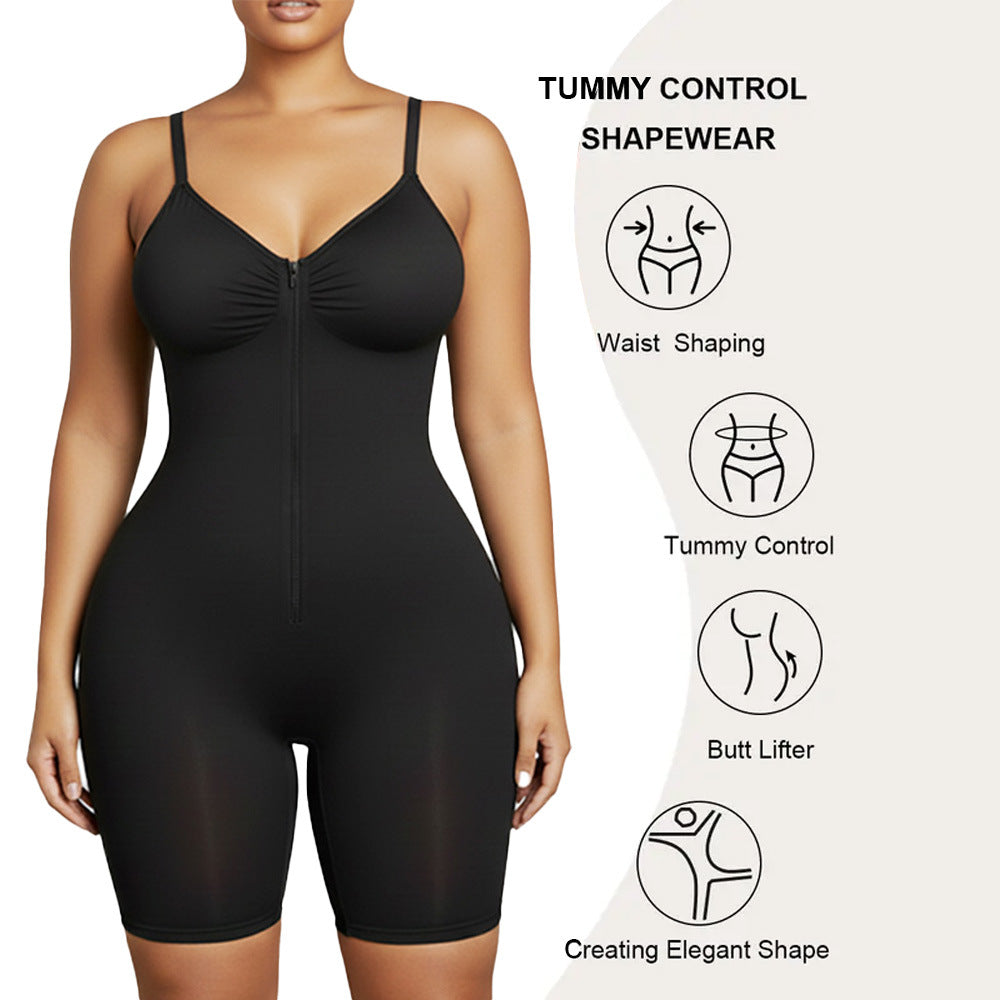 Shapenix Tummy Control Zip Sculpt Bodysuit