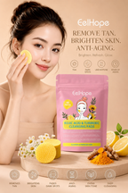 Shapenix Kojic Acid And Turmeric 40 Pieces Cleansing Pads Skin Brightening, Fades Dark Spots, Tan Remove, Anti-aging