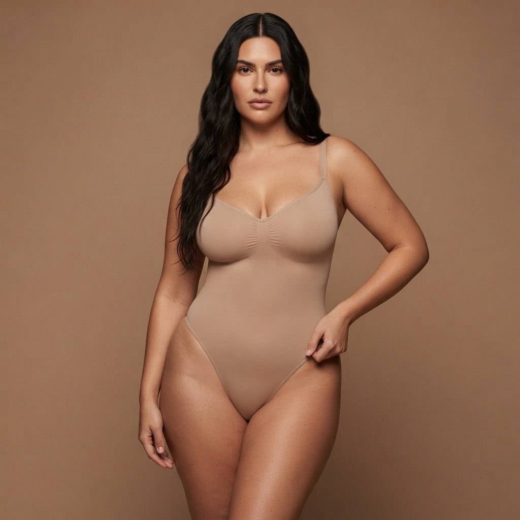Combinaison moulante taille haute gainante push-up élastique Shapenix