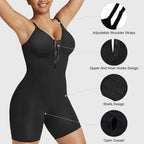 Shapenix Tummy Control Zip Sculpt Bodysuit