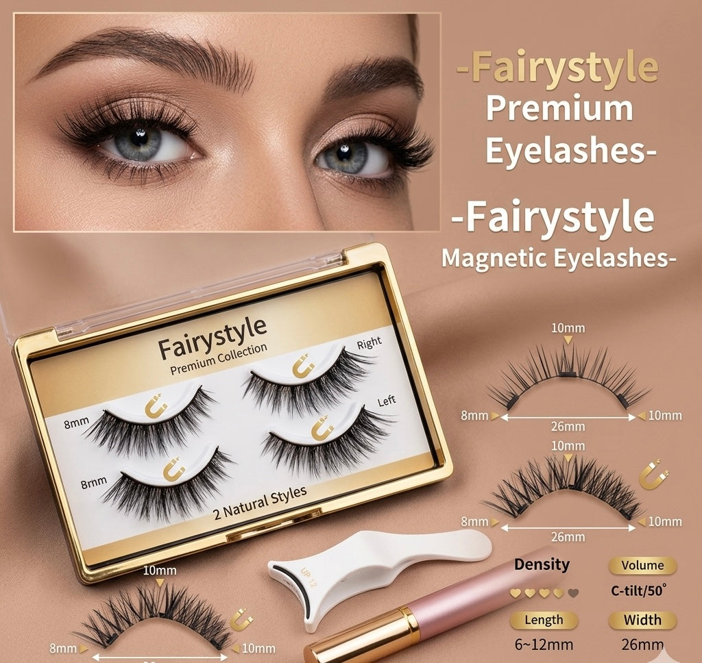 Shapenix "MODERN" Deux Paires De Faux Cils Magnétiques