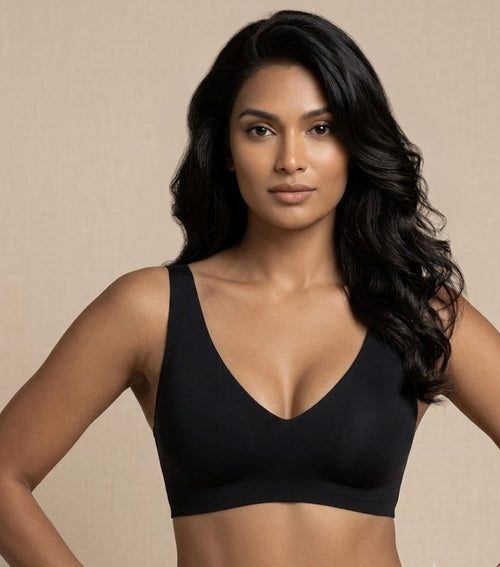 Shapenix Jelly No Rim Bra Push Up Seamless Comfort Low Cut Rimless Bra
