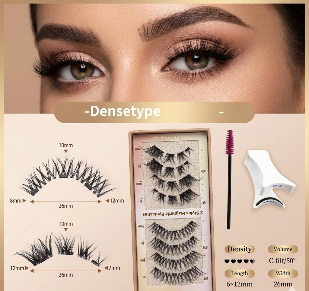 Shapenix "MODERN" Deux Paires De Faux Cils Magnétiques