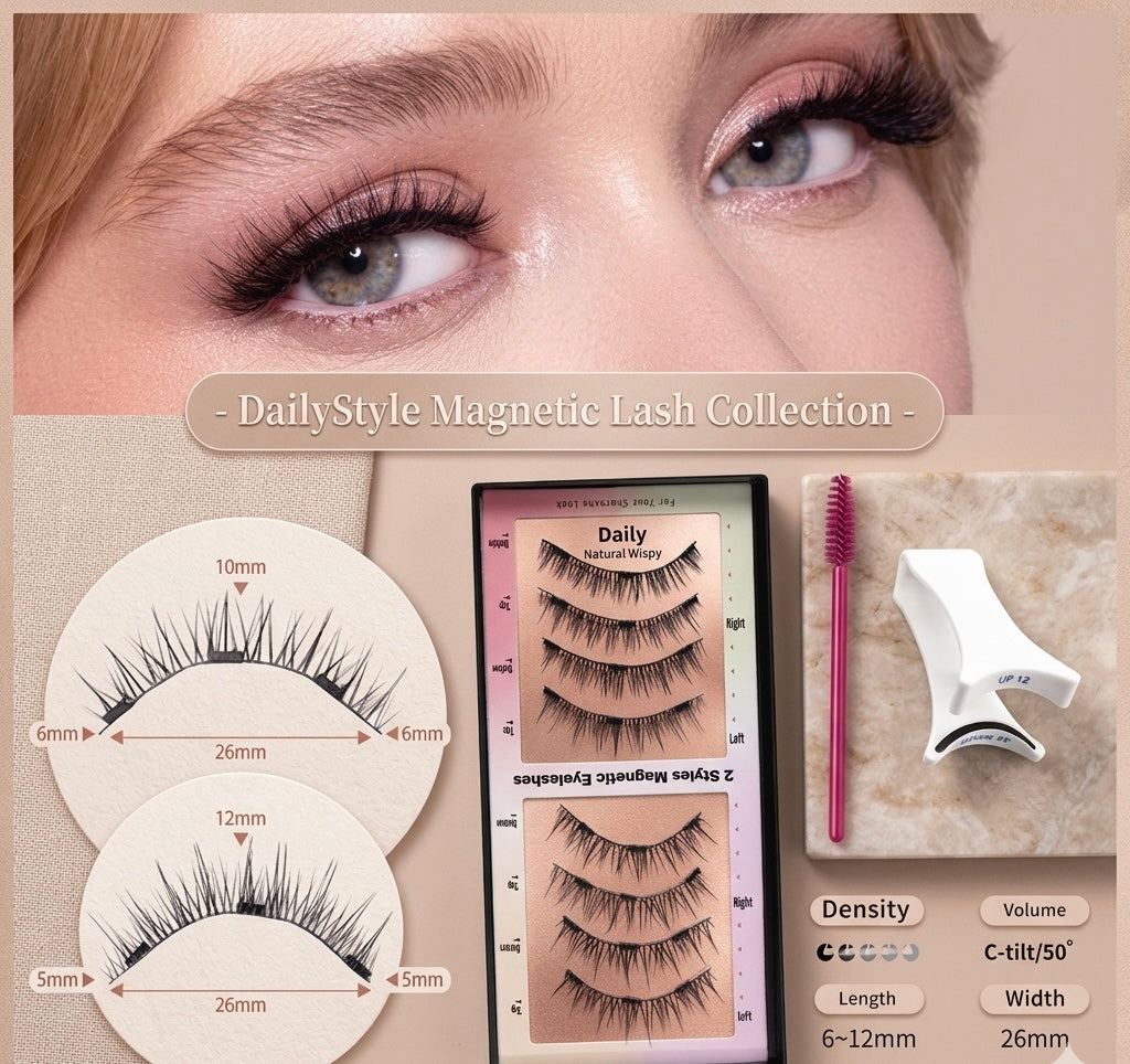 Shapenix "MODERN" Deux Paires De Faux Cils Magnétiques