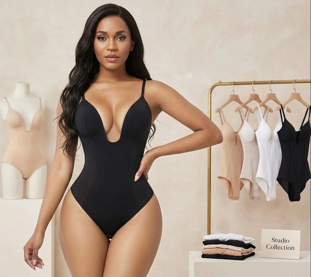Shapenix Cinched Waist Hip-Lifting Bodysuit