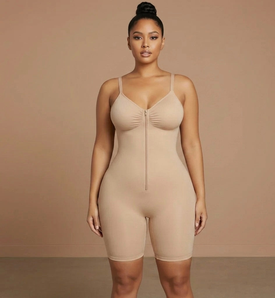 Shapenix Tummy Control Zip Sculpt Bodysuit