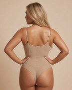 Shapenix Paded Tummy Control Thong Bodysuit