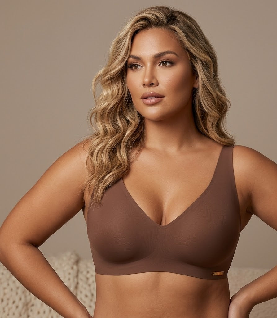 Shapenix Jelly No Rim Bra Push Up Seamless Comfort Low Cut Rimless Bra