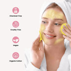 Shapenix Kojic Acid And Turmeric 40 Pieces Cleansing Pads Skin Brightening, Fades Dark Spots, Tan Remove, Anti-aging
