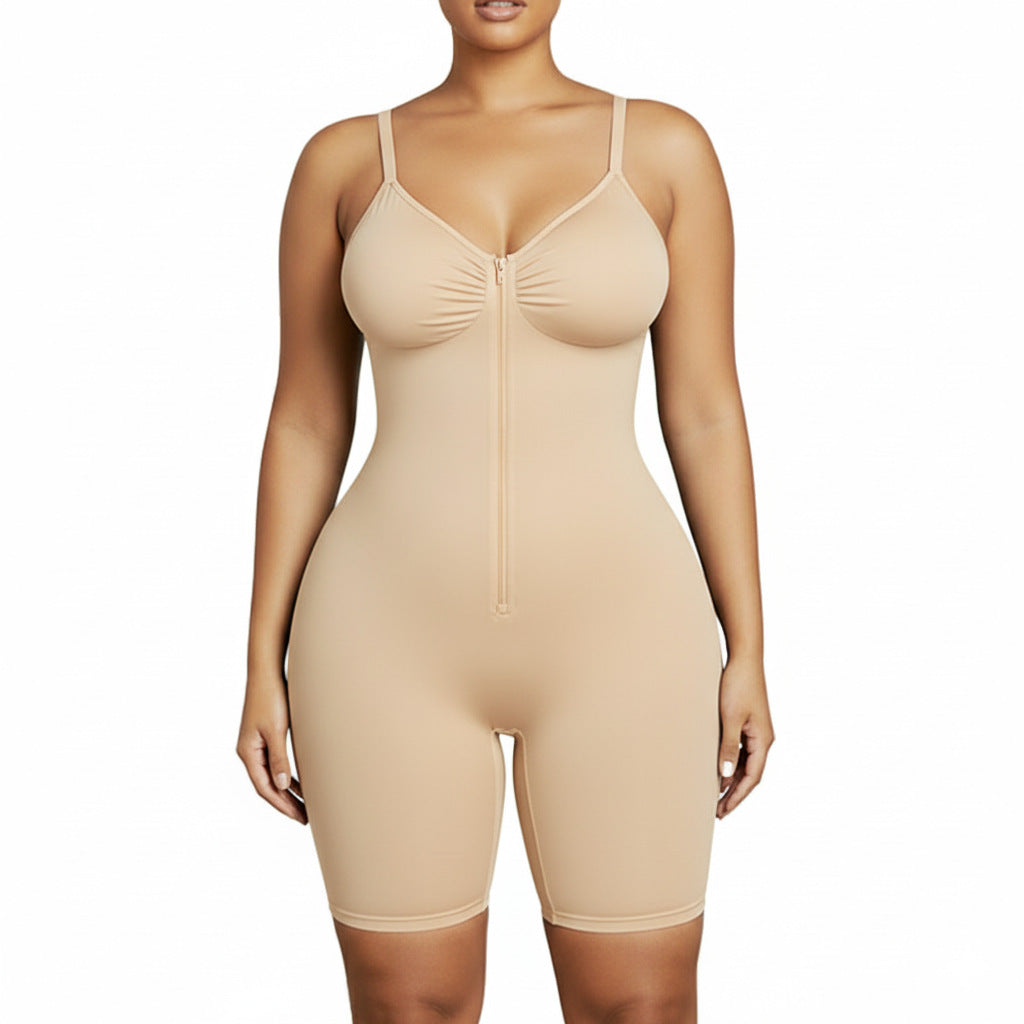 Shapenix Tummy Control Zip Sculpt Bodysuit