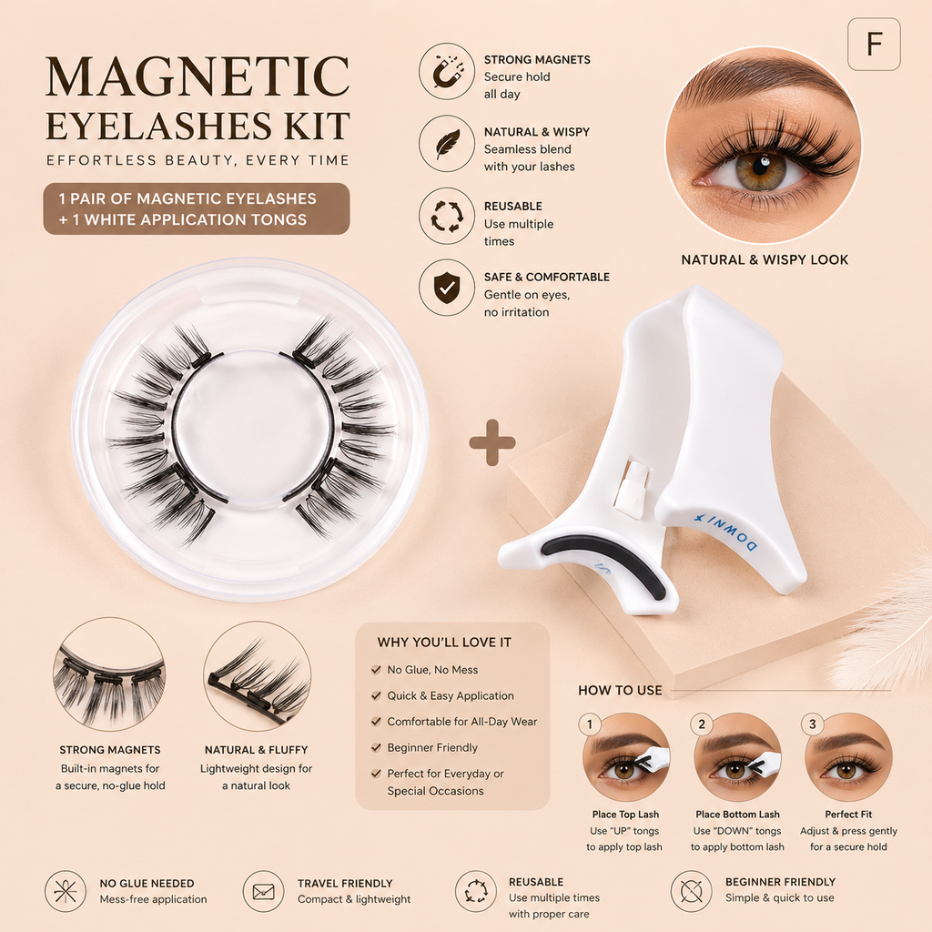 Shapenix Daily Use Quantum Magnetic False Eyelashes Eyelash Curler Set