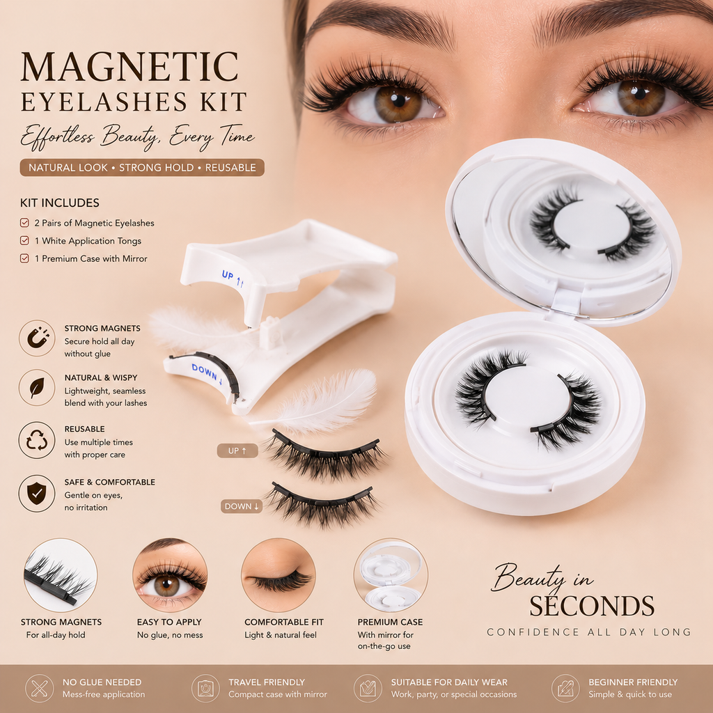 "PREMIUM" Shapenix Magnetic Suction False Eyelashes Little Devil Supernatural Magnet Suit